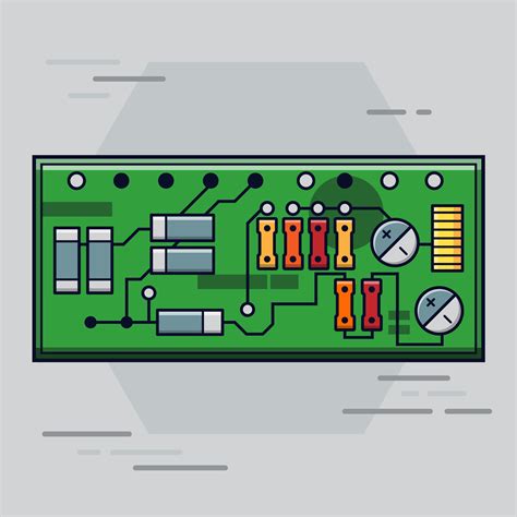 Printed Circuit Board Vector 343900 Vector Art at Vecteezy