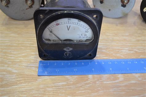 Vintage voltmeter 80x80mm3x3 AC voltmeter | Etsy