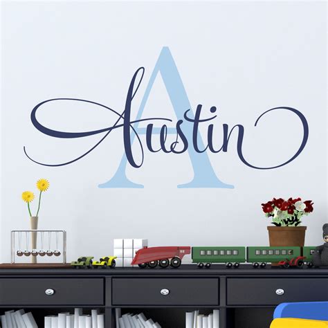 Personalized Name Wall Decal – Sticky Wall Vinyl LLC