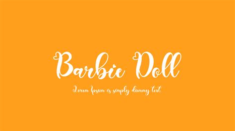 Barbie Doll Font : Download Free for Desktop & Webfont