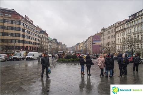 Wenceslas Square in Prague, photo, point on the map and my review