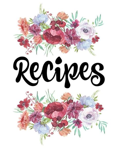 Recipes en 2020 | Recetarios de cocina diseño, Carpetas de recetas ...