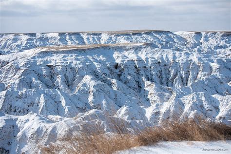 Badlands National Park in Winter - The Van Escape