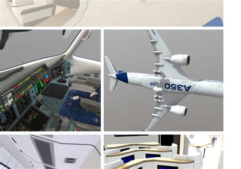 Airbus A350 with full interior. Now on sale! | CGTrader