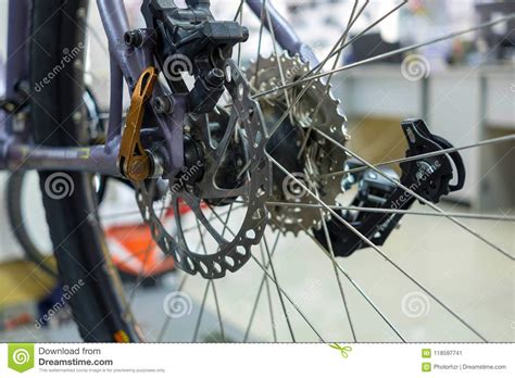 Mountain Bike Rear Cassette Stock Image - Image of bicycle, machine ...