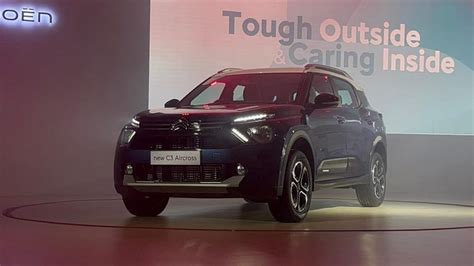 World Premiere! 2023 Citroen C3 Aircross SUV revealed in India with 3 ...