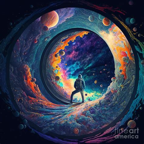 The infinity of space colorful Digital Art by Somsong Artist - Fine Art ...