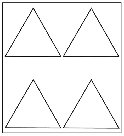 Triangle Template Printable