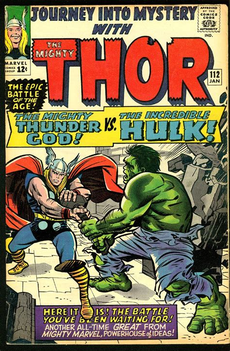 Hulk vs Thor battle from Avengers #3 Thor Comic, Marvel Thor, Marvel ...