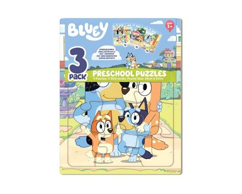 Bluey 3 Pack Preschool Puzzles | Puzzles | Baby Bunting AU