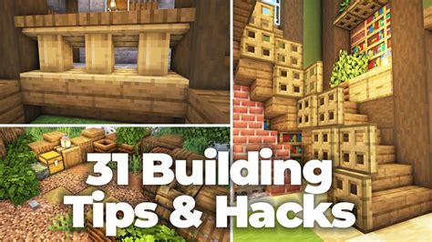 31 Minecraft Building Tips, Tricks and Hacks You Must Try - YouTube