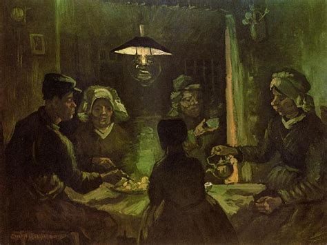 The Potato Eaters (preliminary oil sketch), 1885 - Vincent van Gogh - WikiArt.org