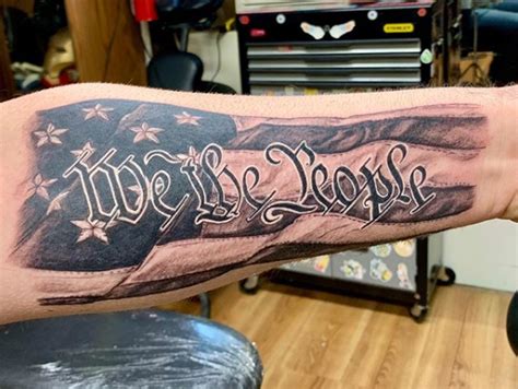 25 "We The People" Tattoo Design Ideas for Patriots