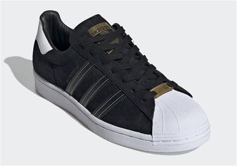 adidas Superstar Black Suede White EH1543 | SneakerNews.com