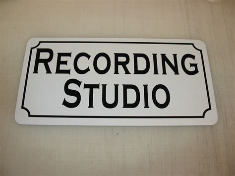 RECORDING STUDIO Retro Vintage Design Metal Sign 6x12 Novelty Home & Kitchen Decor - Etsy