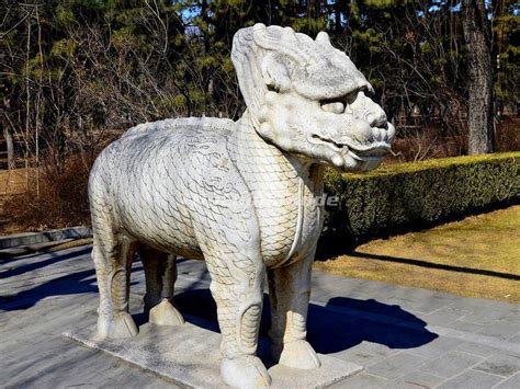 Qilin Statue in Beijing Ming Tombs Sacred Way - Sacred Way of Ming ...