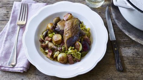 Squab pigeon casserole recipe - BBC Food