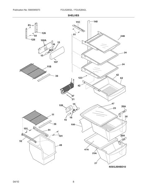 Frigidaire Refrigerator Parts Manual