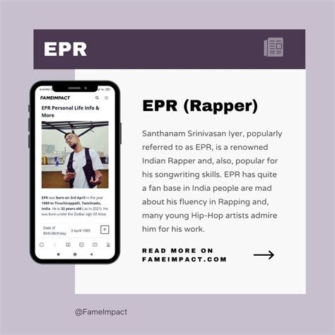 EPR (Rapper) Wiki, Age, Girlfriends, Net Worth & More | Rapper ...