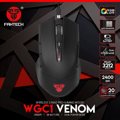 FANTECH WGC1 VENOM Wireless gaming mouse - FANTECH