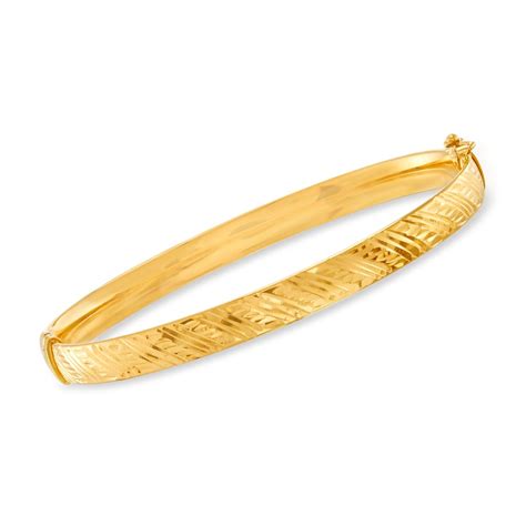 Italian 14kt Yellow Gold Bangle Bracelet | Ross-Simons