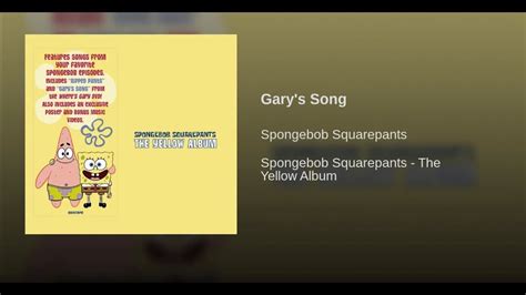 Spongebob Squarepants - Gary's Song (Gary Come Home) HD - YouTube