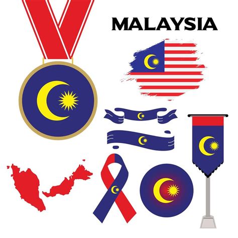 Elements Collection With The Flag of Malaysia Design Template 10627695 ...