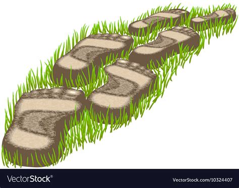 Stepping stones Royalty Free Vector Image - VectorStock