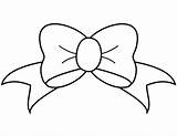Cheer Bow Outline Drawing Sketch Coloring Page sketch template