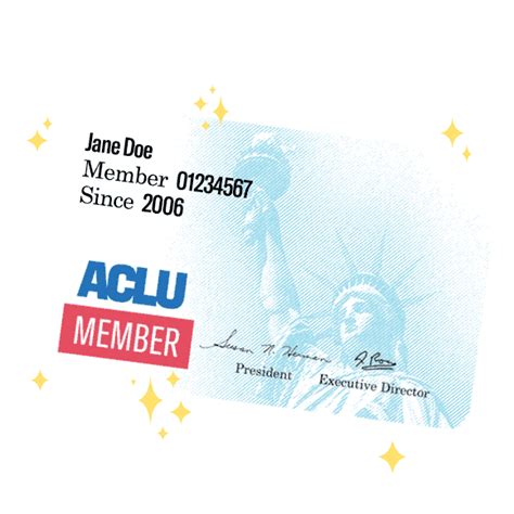 Membership Card Aclu Member Sticker by ACLU for iOS & Android | GIPHY