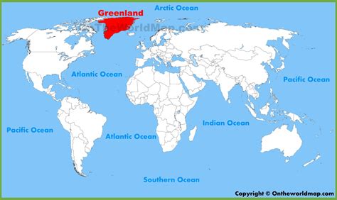 Greenland location on the World Map