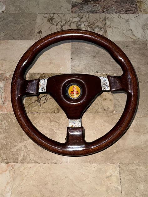 Vintage wood steering wheel, Car Parts & Accessories, Steering, Brakes ...