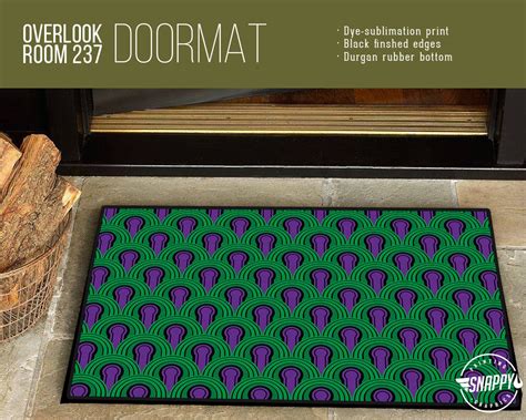 Overlook Hotel Room 237 Carpet Pattern Welcome Mat/doormat/rug 24 X 36 High Quality Dye-sub ...