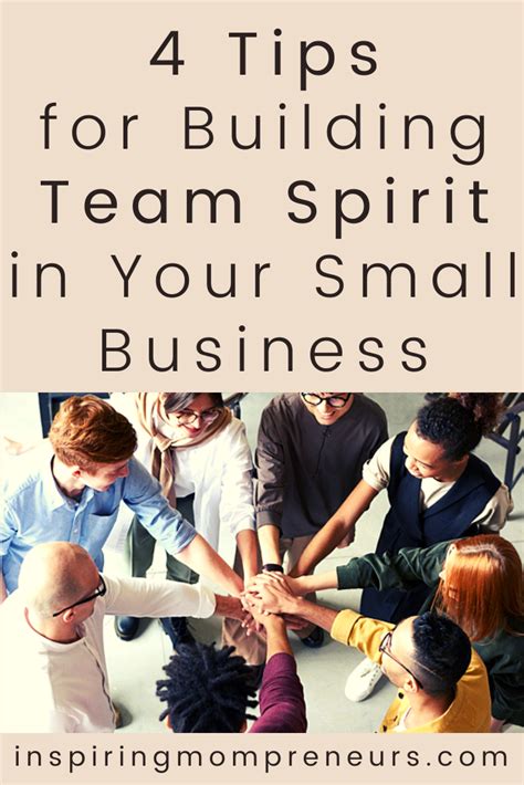 Building Team Spirit- Small Business - Inspiring Mompreneurs