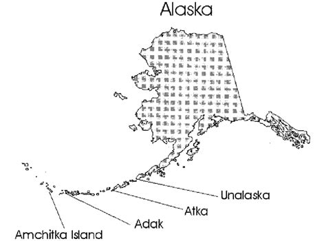 Map of the Aleutian chain showing the location of Amchitka Island ...