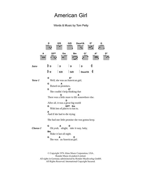 American Girl by Tom Petty - Guitar Chords/Lyrics - Guitar Instructor