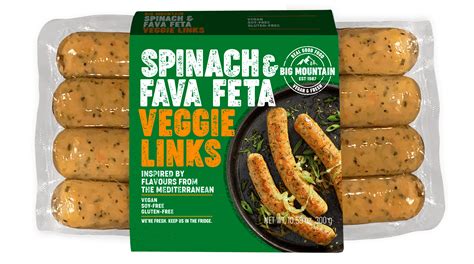 Vegan Spinach Fava Feta Veggie Links