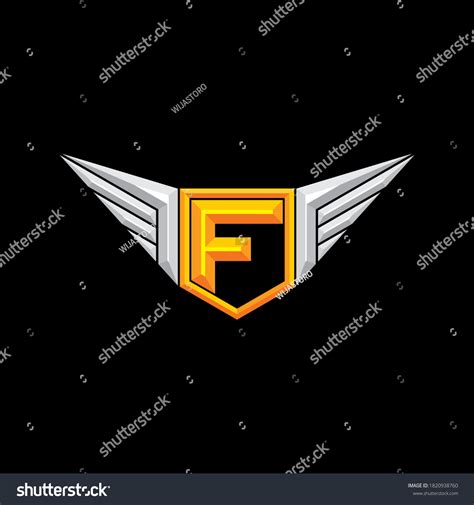 Letter F Capital Initial Gaming Logo Stock Vector (Royalty Free ...