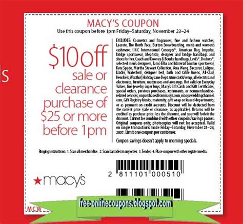 Printable Coupons 2020: Macy's Coupons