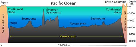 18.1 The Topography of the Sea Floor – Physical Geology – 2nd Edition