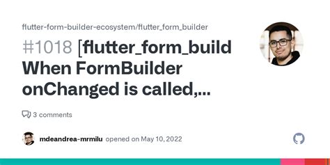 [flutter_form_builder] When FormBuilder onChanged is called, instantValue is outdated · Issue ...