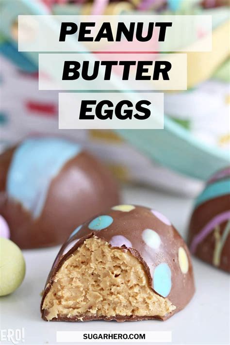 Peanut Butter Easter Eggs - SugarHero