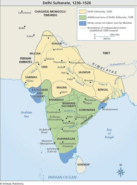 Medieval History Of India Map