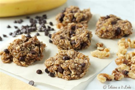 No Added Sugar Banana Oat Cookies – Delicious as it Looks