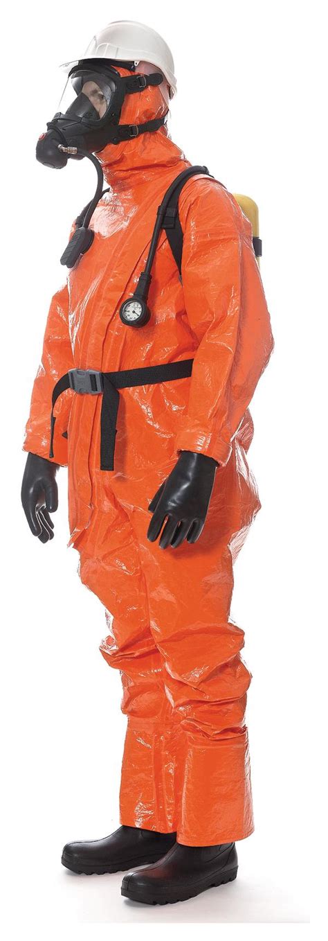 Gas-tight chemical protective suits