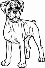 Free Printable Boxer Dog Coloring Page For Kids And Adults sketch template