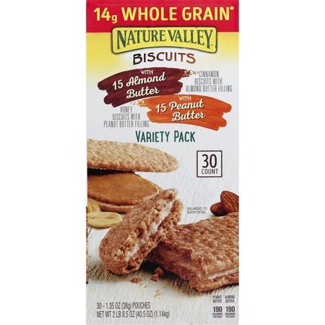 Nature Valley Biscuits, Almond Butter/Peanut Butter, Variety Pack (40.5 oz) from Smart & Final ...