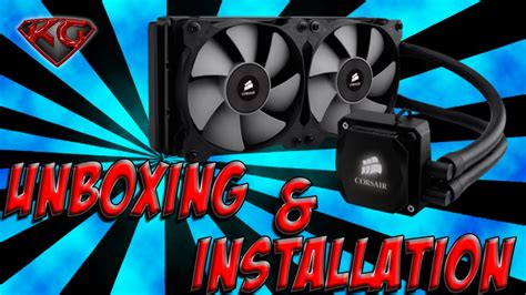 Corsair H100i CPU Cooler Unboxing & Installation Guide - YouTube