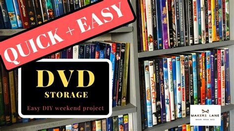 Making custom Blu Ray/DVD storage - YouTube Dvd Storage, Weekend ...