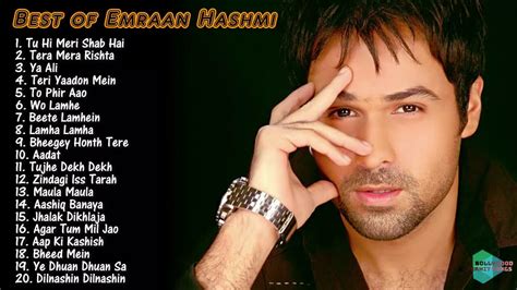 BEST OF EMRAAN HASHMI SONGS ♫ Top 20 Songs of Emraan Hashmi ♫ Bollywood Superhit Songs - YouTube